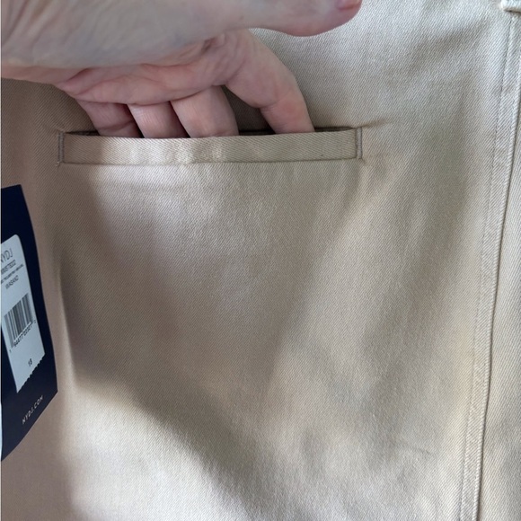 NYDJ Relaxed Trouser Fray Hem Size 18 Tan Lift Tuck Technology NWT Nautical - Picture 7 of 16